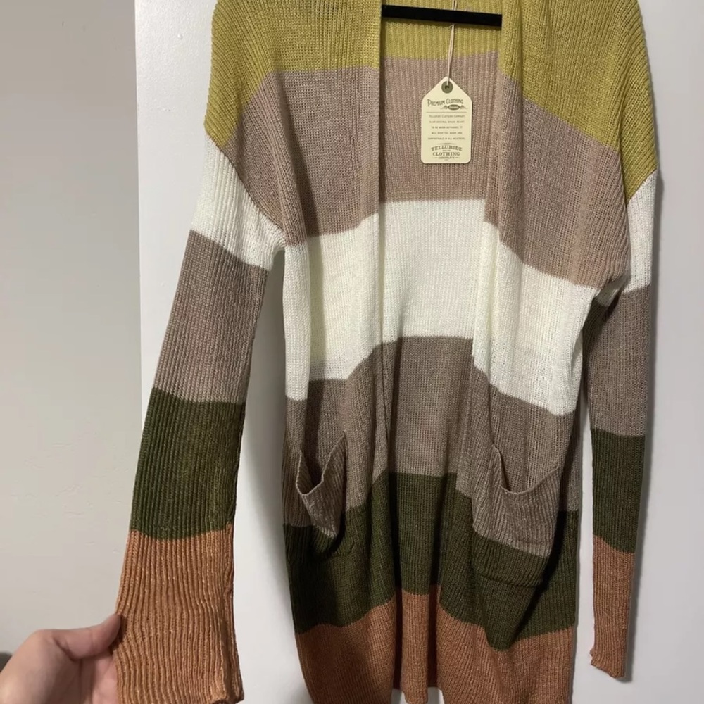 Striped Multicolor Cardigan